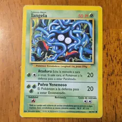 Pokemon Tangela Base Set 66/102 Spanish Common 50 HP 1999 Wizards Regular - Image 1