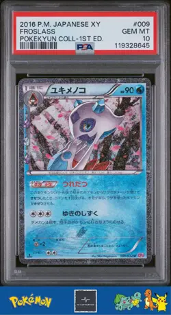 2016 Japanese Pokemon XY Pokekyun (Generations) 009/032 Froslass PSA 10 - Image 1