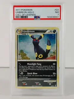 Umbreon - Holo/swirl - Call of Legends 2011 - Pokemon #22 - PSA 7 - Image 1