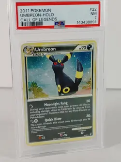 Umbreon - Holo/swirl - Call of Legends 2011 - Pokemon #22 - PSA 7 - Image 2