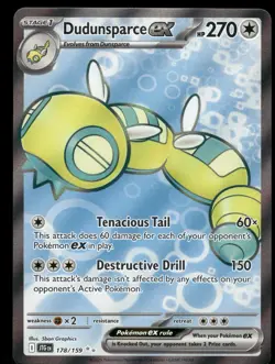 Dudunsparce ex 178/159 Ultra Rare Journey Together Pokemon NM - Image 1