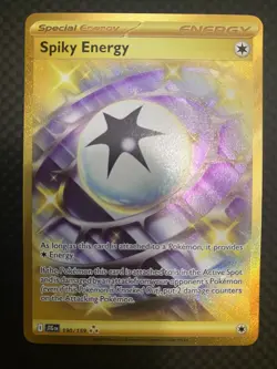 Pokemon TCG Spiky Energy 190/159 Sv09 Journey Together Hyper Rare - Image 1