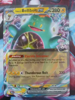 Pokemon TCG Ionos Bellibolt ex 053/159 Journey Together Double Rare Holo NM - Image 1
