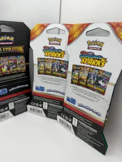 Pokemon TCG Mega Evolution& Surg Sparks Sleeved Pk Art Bundl of 5 Factory Sealed - Image 2