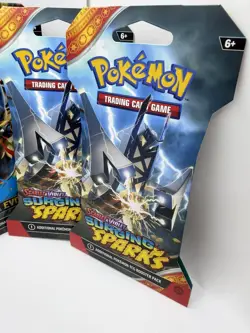 Pokemon TCG Mega Evolution& Surg Sparks Sleeved Pk Art Bundl of 5 Factory Sealed - Image 4