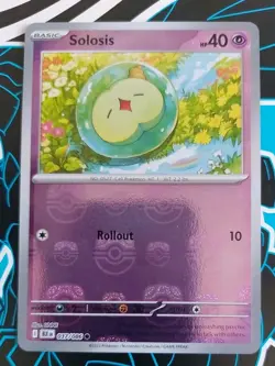 Solosis 037/086 Master Ball Pattern Pokemon SV Black Bolt English NM - Image 1