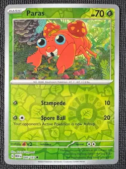 PARAS 046/165 REVERSE HOLO COMMON 151 POKEMON REVERSE HOLO NM - Image 1