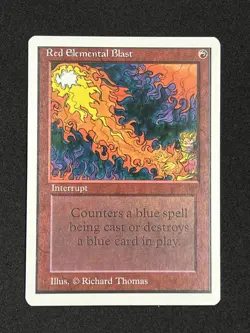 MTG RED ELEMENTAL BLAST Unlimited Edition Regular MT+ Common Magic The Gathering - Image 1