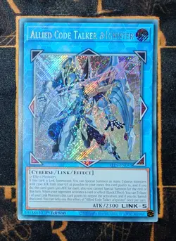 YUGIOH Allied Code Talker @Ignister (ALIN-EN051) Secret Rare 1st Edition NM - Image 1