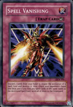 Spell Vanishing - Super Rare DCR-101 - LP - YuGiOh - Image 1