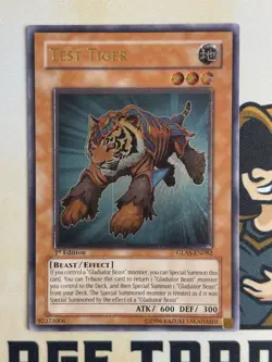 Test Tiger GLAS-EN082 Ultimate Rare 1st Edition YuGiOh! NM EURO - Image 4