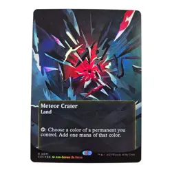 Meteor Crater #71 Foil Borderless Rare MTG 25 Edge of Eternities: Stellar Sight - Image 1