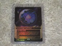 MTG Edge Of Eternities Gemstone Caverns Legendary Land Borderless Foil 0016 - Image 1