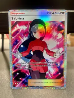 Pokemon TCG Pocket Sabrina Holographic Full Art - Fan Art - Image 1