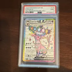 Pokemon TCG Espeon ex SVP175 SVP: Scarlet & Violet Promo EX Holo 270HP PSA 9 - Image 1