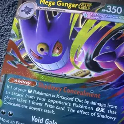 Mega Gengar ex 056/094 Phantasmal Flames Double Rare Holo Pokemon Card TCG - Image 2