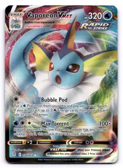Vaporeon VMAX NM 030/203 Evolving Skies Pokemon TCG Holo - Image 1