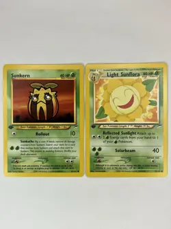 Light Sunflora Sunkern NM 1st Edition Neo Destiny 72 83/105 Pokemon TCG Regular - Image 1