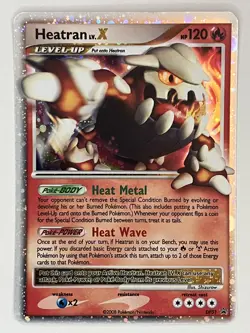 Heatran LV X LP DP31 Diamond and Pearl Pokemon TCG Holo - Image 1