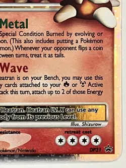 Heatran LV X LP DP31 Diamond and Pearl Pokemon TCG Holo - Image 4