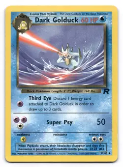 Dark Golduck LP 37/82 Unlimited Team Rocket Pokemon TCG Regular - Image 1