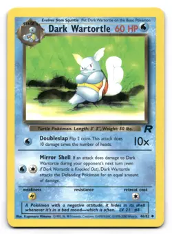 Dark Wartortle LP 46/82 Unlimited Team Rocket Pokemon TCG Regular - Image 1