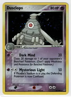 Dusclops 14/108 Pokemon EX Power Keepers Deck Exclusives Holo MP - Image 1