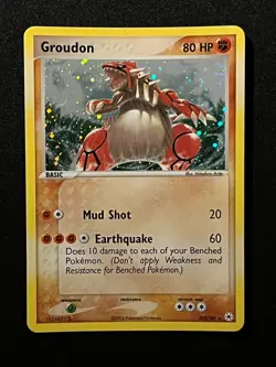 Pokemon 2004 EX Hidden Legends-Groudon 102/101 Secret Rare Holo -NM - Image 1