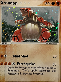 Pokemon 2004 EX Hidden Legends-Groudon 102/101 Secret Rare Holo -NM - Image 2