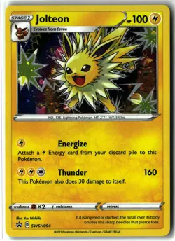 Jolteon ⭐ SWSH094 Holo Promo SWSH Black Star 2019 Pokemon NM - Image 1