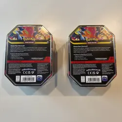 Mega Charizard X and Y Tins Sealed 2026 Set of 2 Pokemon TCG Phantasmal Flames - Image 2
