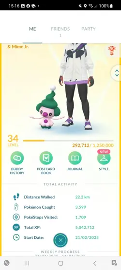 Pokemon Go (Stage 34)Shiny Mime.Jr ( 10 Shinys ) - Image 1