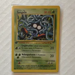 Pokemon Tangela Base Set 1st Edition Italian 66/102 Common 50 HP Regular NM - Image 1