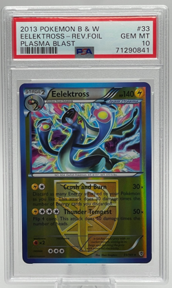 2013 POKEMON BLACK & WHITE PLASMA BLAST #33 EELEKTROSS REVERSE FOIL PSA 10 GEM - Image 1