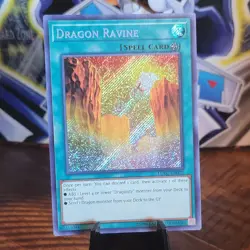 Yu-Gi-Oh! Dragon Ravine LCKC-EN072 Secret Rare UNLIMITED Excellent/VLP - Image 1