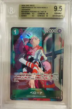 One Piece 2024 Perona Alt Art R Japanese BGS 9.5 Graded Card - Image 1