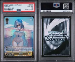 Weiss Schwarz 2025 Azur Lane Vol. 2 Alsace SR PSA 10 ENG English - Image 3