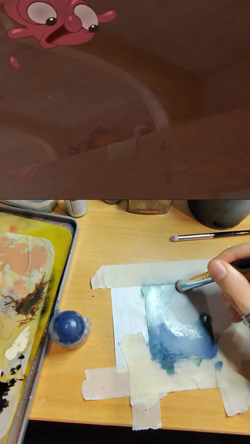 Sold MTG Card Alter Hand-Painted - Treasure Planet (Sol Ring Foil) - Image 2