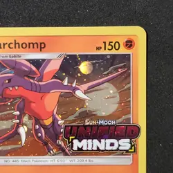 Pokemon Card Garchomp 114/236 - Promo Unified Minds Stamped ENG English NM - Image 3