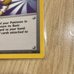 1999 Pokemon Scoop Up Rare Trainer Base Set Card 78/102 Vintage WOTC - Image 3