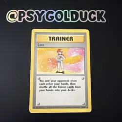 Lass (75/102) Rare Base Set Pokemon Card! Played A7 - Image 1