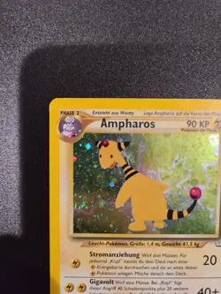 Pokemon TCG - Ampharos 01/64 Neo Revelation Holo MP - German + Bonus Card - Image 4