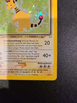 Pokemon TCG - Ampharos 01/64 Neo Revelation Holo MP - German + Bonus Card - Image 5