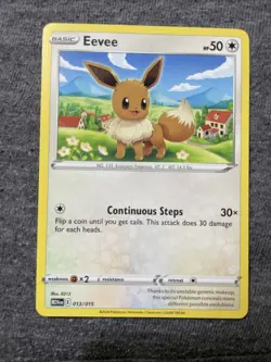 Eevee 2025 McDonald Happy Meal Pokemon Dragon Discovery Card 13/15 Pack Fresh - Image 1