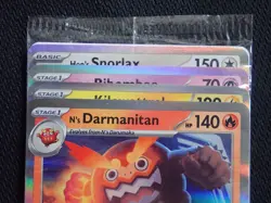 POKEMON JOURNEY TOGETHER PRERELEASE STAFF STAMPED 4 CARD PROMO PACK NEW & SEALED - Image 2