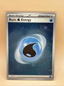 HD Water Energy Cosmos Holo with Mew Tail Swirl SVE MEW 003 151 Pokemon Card - Image 1