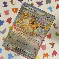 Pokemon TCG Prismatic Evolutions Eevee EX Card 075/131 - Image 1