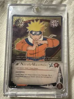 Naruto CCG. Naruto Uzumaki 019 Super rare Foil Card. - Image 1