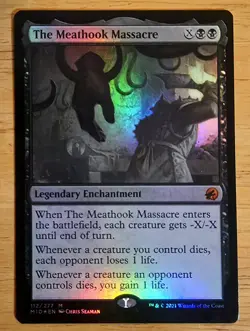 X 1 The Meathook Massacre FOIL NM-M Innistrad Mythic 112 MTG Magic The Gathering - Image 1