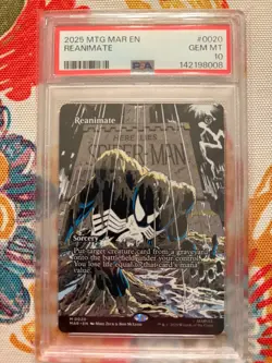 2025 MTG MARVEL'S SPIDER-MAN: SOURCE MAT #0020 REANIMATE PSA 10 - Image 1